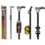 OOTB Holz-Spazierstock mit Getränkehalter & Klingel