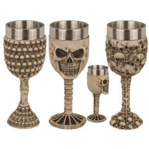 OOTB Becher Totenkopf mit Edelstahleinsatz