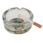 OOTB Glas-Aschenbecher Coloured Skull ca. 8 x 4 cm