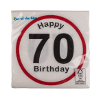 OOTB Papier-Servietten Happy Birthday - 70