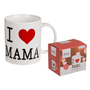 OOTB Becher I love Mama ca. 10 x 8 cm