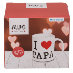 OOTB Becher I love Papa ca. 10 x 8 cm