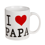 OOTB Becher I love Papa ca. 10 x 8 cm
