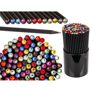 OOTB Schwarzer Bleistift mit Swarowski-Stein