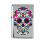 OOTB Benzin-Feuerzeug Coloured Skull 6-fach sortiert