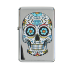 OOTB Benzin-Feuerzeug Coloured Skull 6-fach sortiert