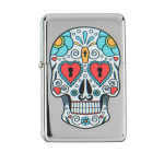 OOTB Benzin-Feuerzeug Coloured Skull 6-fach sortiert