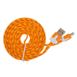 OOTB USB & Micro-USB-Ladekabel mit Textilummantelung