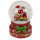 OOTB Schneekugel Weihnachtsfigur auf rotem & grünem