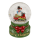 OOTB Schneekugel Weihnachtsfigur auf rotem & grünem
