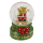 OOTB Schneekugel Weihnachtsfigur auf rotem & grünem