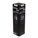 OOTB Schwarzes Sektglas mit silberfarbener