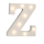 OOTB Beleuchteter Holz-Buchstabe Z mit 8 LED