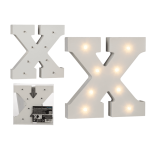 OOTB Beleuchteter Holz-Buchstabe X mit 8 LED