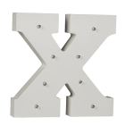 OOTB Beleuchteter Holz-Buchstabe X mit 8 LED