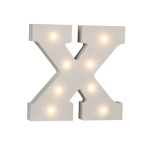 OOTB Beleuchteter Holz-Buchstabe X mit 8 LED
