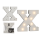 OOTB Beleuchteter Holz-Buchstabe X mit 8 LED