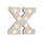 OOTB Beleuchteter Holz-Buchstabe X mit 8 LED