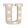 OOTB Beleuchteter Holz-Buchstabe U mit 7 LED