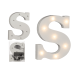 OOTB Beleuchteter Holz-Buchstabe S mit 7 LED