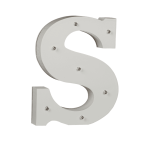 OOTB Beleuchteter Holz-Buchstabe S mit 7 LED