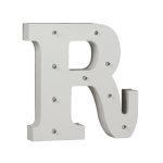 OOTB Beleuchteter Holz-Buchstabe R mit 9 LED