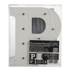OOTB Beleuchteter Holz-Buchstabe P mit 7 LED
