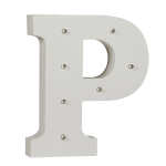 OOTB Beleuchteter Holz-Buchstabe P mit 7 LED