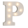 OOTB Beleuchteter Holz-Buchstabe P mit 7 LED