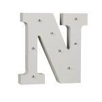 OOTB Beleuchteter Holz-Buchstabe N mit 8 LED