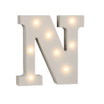 OOTB Beleuchteter Holz-Buchstabe N mit 8 LED