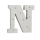 OOTB Beleuchteter Holz-Buchstabe N mit 8 LED