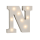OOTB Beleuchteter Holz-Buchstabe N mit 8 LED