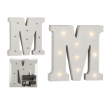 OOTB Beleuchteter Holz-Buchstabe M mit 9 LED
