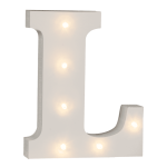OOTB Beleuchteter Holz-Buchstabe L mit 6 LED
