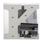 OOTB Beleuchteter Holz-Buchstabe K mit 8 LED