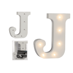 OOTB Beleuchteter Holz-Buchstabe J mit 6 LED