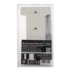 OOTB Beleuchteter Holz-Buchstabe I mit 4 LED