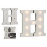 OOTB Beleuchteter Holz-Buchstabe H mit 9 LED