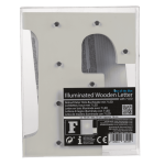 OOTB Beleuchteter Holz-Buchstabe F mit 7 LED