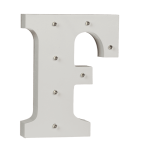 OOTB Beleuchteter Holz-Buchstabe F mit 7 LED