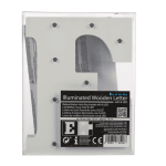 OOTB Beleuchteter Holz-Buchstabe E mit 9 LED