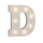 OOTB Beleuchteter Holz-Buchstabe D mit 7 LED