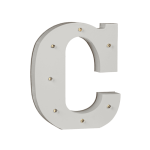 OOTB Beleuchteter Holz-Buchstabe C mit 7 LED