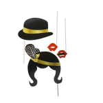 OOTB Party-Foto-Verkleidung auf Stick New Year