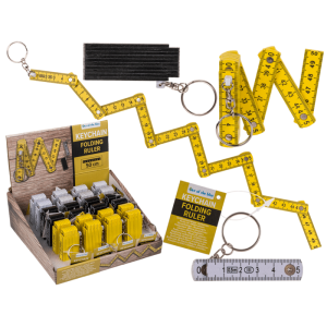 OOTB Metall-Schlüsselanhänger Zollstock L: 50 cm