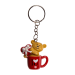 OOTB Metall-Schlüsselanhänger Bär in Tasse