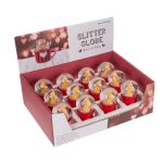 OOTB Glitterkugel Bär auf Sockel Tasse I love you