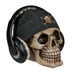 OOTB Spardose Totenkopf mit Fischermütze &