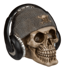 OOTB Spardose Totenkopf mit Fischermütze &